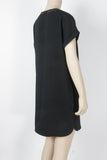 Lumiere Black Short Sleeve Dress-Size Small