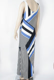 AB Studio Striped Maxi Dress-Size Medium