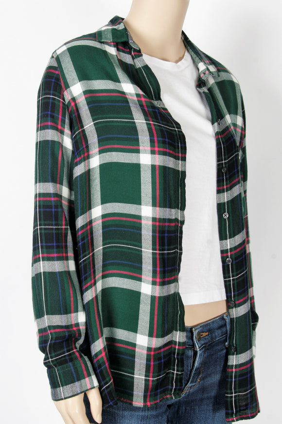 Old Navy Green Plaid 