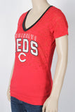 Campus Lifestyle Cinncinnati Reds Burnout Tee-Size Small