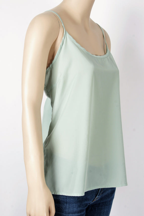 Charlotte Russe Sage Camisole-Size Large