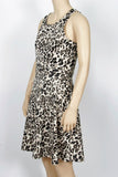 H&M Fit & Flare Leopard Dress-Size Small