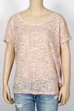 H&M Nude Burnout Tee-Size Small