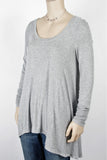 NWOT Free People Gray Swing Tee-Size Small