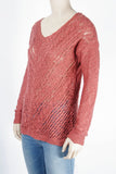 Delia's Rust Textured Sweater-Size Small