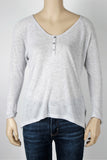 H&M L.OG.G. Gray Henley Top-Size Small