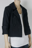 A.B.S. by Allan Schwartz Collection Cropped Navy Jacket-Size 4