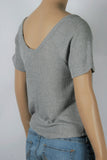 NWT Pink Rose Ribbed Tie Waist Top-Size Small
