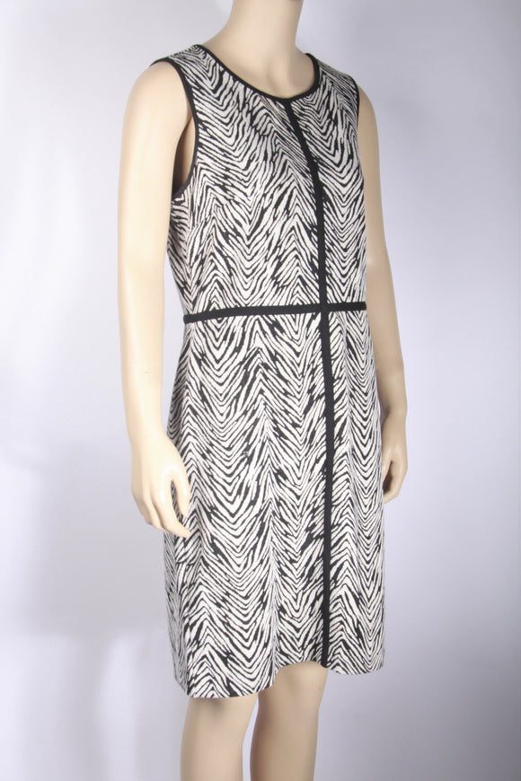 Ann Taylor Petite Zebra Sheath Dress-Size 10P