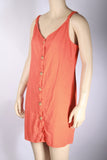 Cotton On Orange Woven "Margot" Slip Dress-Size Large
