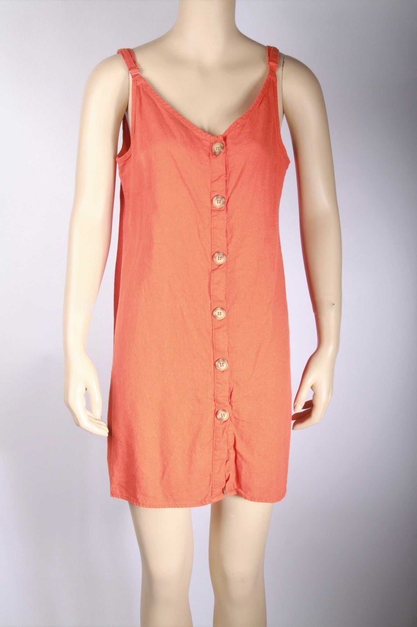 Cotton On Orange Woven "Margot" Slip Dress-Size Large Second Bite Cotton On Orange Woven "Margot" Slip Dress-Size Large Second Bite