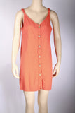 Cotton On Orange Woven "Margot" Slip Dress-Size Large