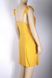 Xhilaration Button Front Mustard Dress-Size Small