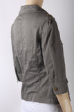 Cropped Olive Jacket-Size Small