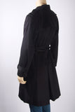 Essentials by ABS Long Black Coat-Size Small
