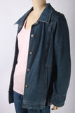 So Blue Sigrid Olsen Denim Jacket-Size Large