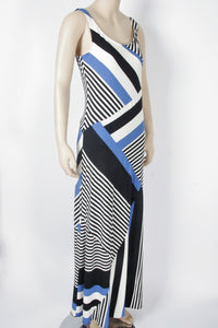 AB Studio Striped Maxi Dress-Size Medium