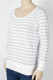 James Perse Striped Lightweight Sweatshirt-Size 1 (Small)