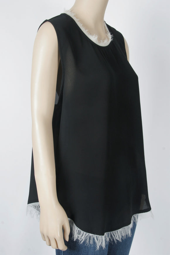 Who What Wear Chiffon Top-Size Large