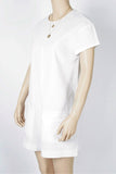 Zara Trafaluc White Short Sleeve Romper-Size X-Small