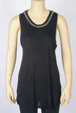 NWOT H&M Black Beaded Top-Size Small