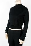 NWT Forever 21 Cropped Black Sweater-Size Small