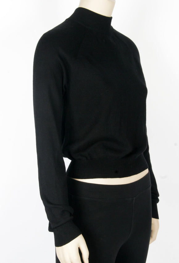 NWT Forever 21 Cropped Black Sweater-Size Small