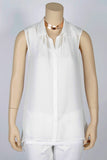 H&M Sheer Sleeveless Button Up Top-Size 6