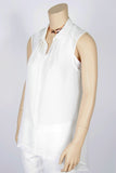H&M Sheer Sleeveless Button Up Top-Size 6