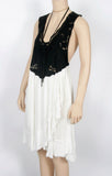 NWT Free People "Kissed By The Waves"  Black and White Dress-Size Medium