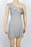 NWT American Eagle Gray Ribbed One Shoulder Dress-Size XX-Small