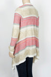 NWOT Say What Multi-Colored Fringe Cardigan-Size Small
