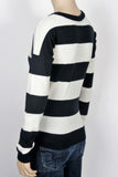 Hollister Cream & Black Striped Sweater-Size Small