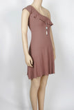 NWT American Eagle Mauve Ribbed One Shoulder Dress-Size X-Small