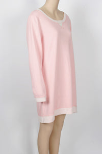 Alfani Intimates Pink Sweatshirt Tunic/Mini Dress-Size Large