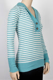 American Eagle Hooded Striped Top-Size Small