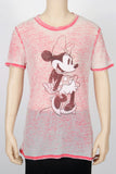 Disney Minnie Mouse Burnout Tee-Size Small