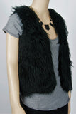 Material Girl Faux Fur Vest-Size Small