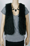 Material Girl Faux Fur Vest-Size Small