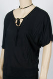 NWOT H&M Black Crop Top-Size Small