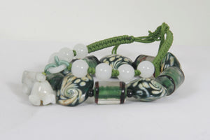 NWOT Green Bead Bracelet Set