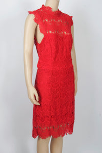 NWT Intimately Free People Red "Daydream" Lace Dress-Size Large