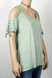 NWT Exist Cool Shoulder Tee-Size Small