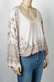NWT Free People Medallion Print Top-Size Small