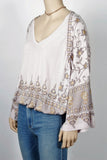 NWT Free People Medallion Print Top-Size Small