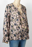 NWT Jessica Simpson Printed Peasant Top-Size Small