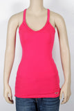 Hollister Stretchy Hot Pink Ruffle Tank-Size Small