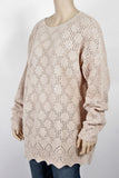 Vintage Claudia D Cream Sweater-Size Large