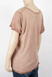 NWOT Free People We The Free "Saturday" Brown Tee-Size X-Small