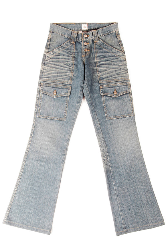 Joie Whiskered Flare Jeans-Size 25